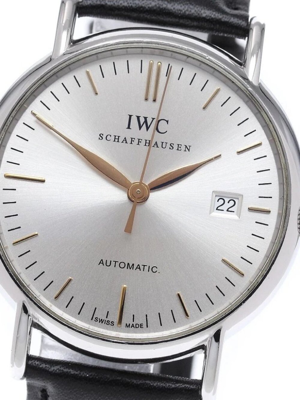 IWC SCHAFFHAUSEN Portofino IW356307 Date Silver Dial Automatic Men's_966490